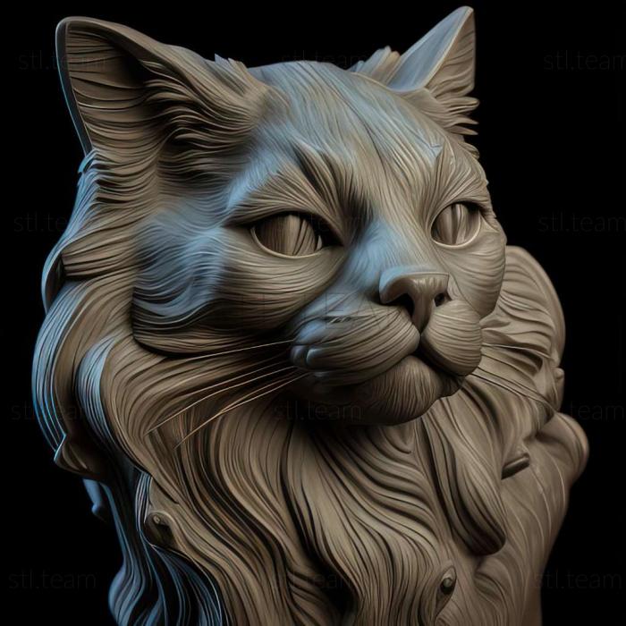 3D модель Небелунговий кіт (STL)